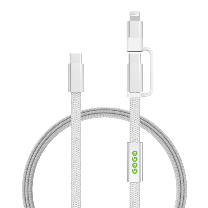 Cablu Arc RCS 2-in-1 USB-C si Lightning, 60W, 120 cm, transfer date 480 Mbps [5]