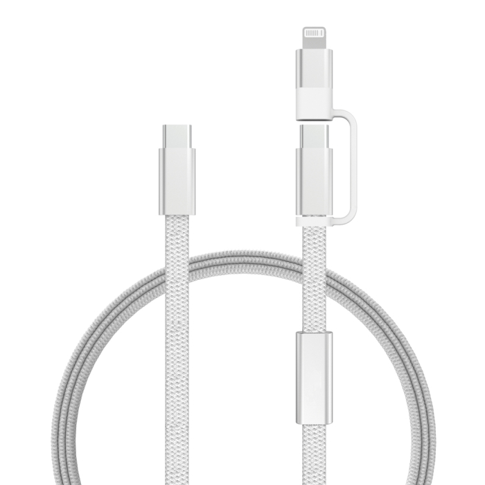 Cablu Arc RCS 2-in-1 USB-C si Lightning, 60W, 120 cm, transfer date 480 Mbps [2]