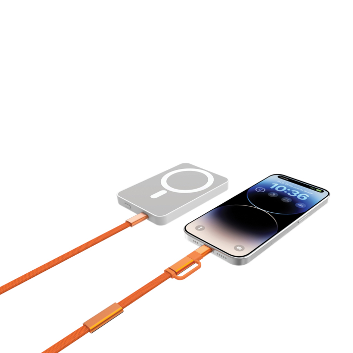 Cablu Arc RCS 2-in-1 USB-C si Lightning, 60W, 120 cm, transfer date 480 Mbps [3]