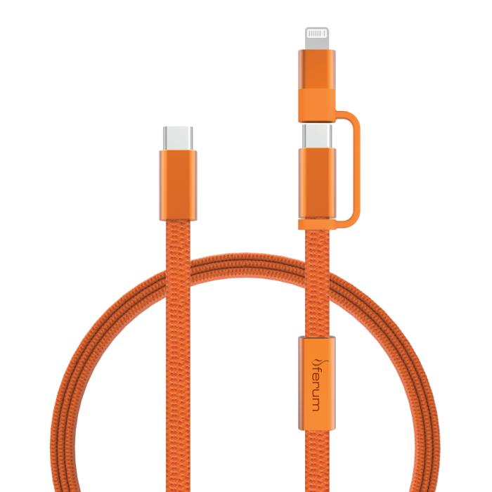 Cablu Arc RCS 2-in-1 USB-C si Lightning, 60W, 120 cm, transfer date 480 Mbps [5]