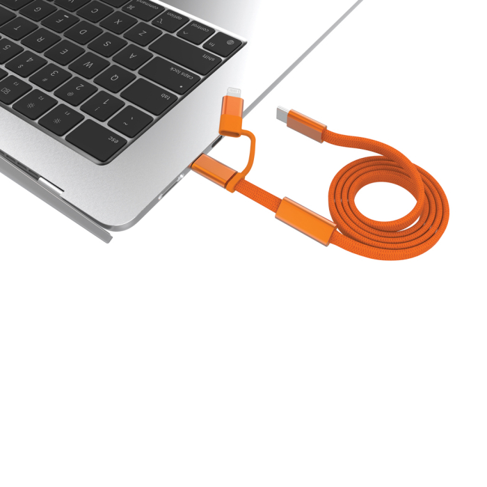 Cablu Arc RCS 2-in-1 USB-C si Lightning, 60W, 120 cm, transfer date 480 Mbps [4]