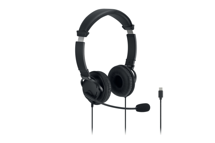 Casti KENSINGTON EQ On-Ear USB-C microfon cablu 2 m negru [2]
