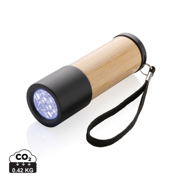 Lanterna din bambus FSC® si ABS reciclat RCS – 30 lumeni, autonomie 24h [1]
