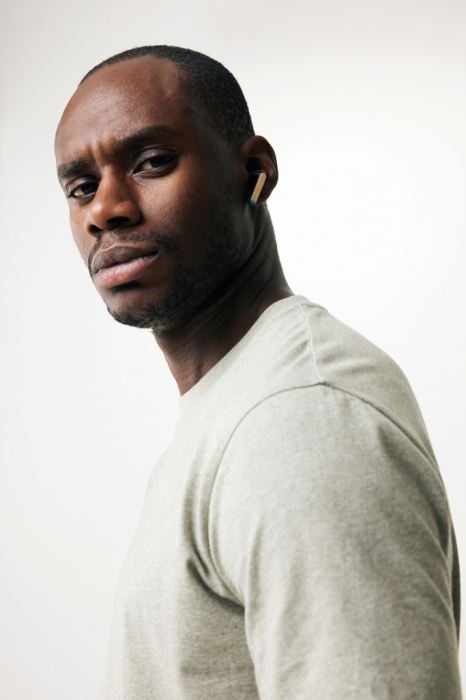 Casti wireless TWS din bambus si plastic reciclat RCS, 14 ore autonomie [7]