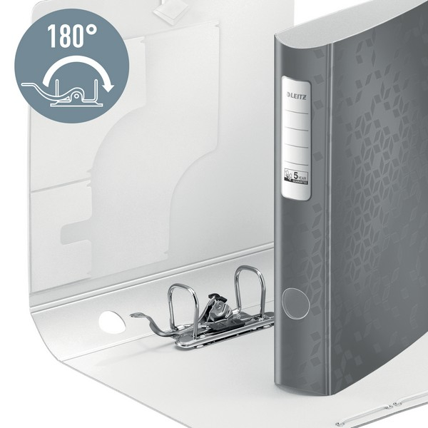 Biblioraft Leitz Active WOW 180°, A4, 50mm, polyfoam, roz metalizat [5]