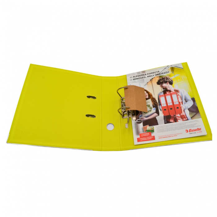 Biblioraft 75mm Esselte no.1 Power Colour'Ice galben [3]