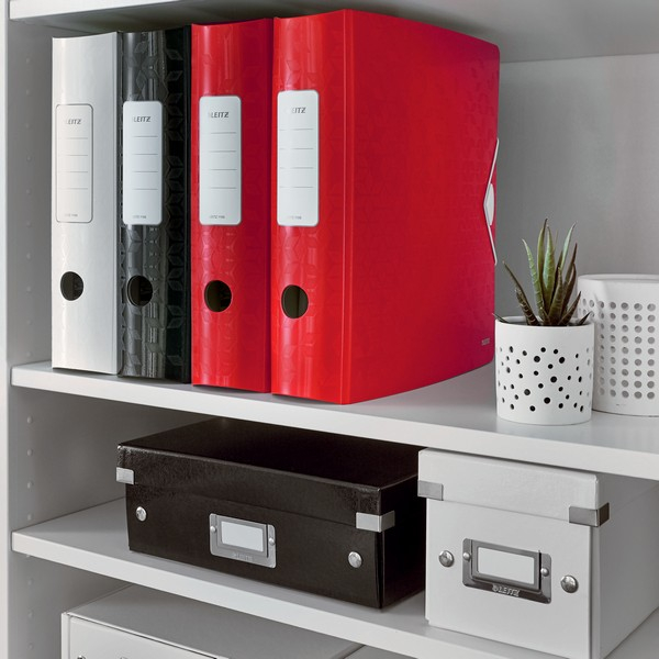 Biblioraft Leitz Active WOW 180°, A4, 75mm, polyfoam, roz metalizat [7]