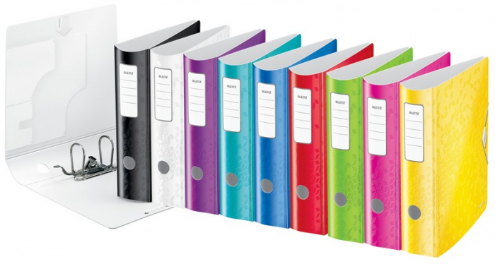 Biblioraft Leitz Active WOW 180°, A4, 75mm, polyfoam, roz metalizat [6]
