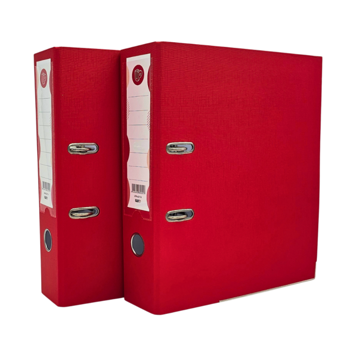 Biblioraft A4 UP, plastifiat, cotor 80 mm, 25/set, rosu [3]