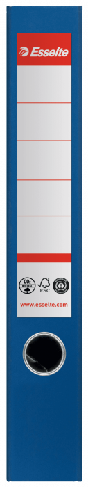 Biblioraft Esselte No.1 Power Recycled, carton, 100% reciclat, reciclabil, certificare FSC, A4, 50 mm, albastru [2]