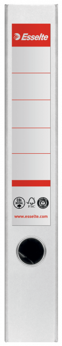 Biblioraft Esselte No.1 Power Recycled, carton, 100% reciclat, reciclabil, certificare FSC, A4, 50 mm, alb [2]