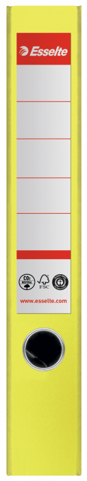 Biblioraft Esselte No.1 Power Recycled, carton, 100% reciclat, reciclabil, certificare FSC, A4, 50 mm, galben [2]