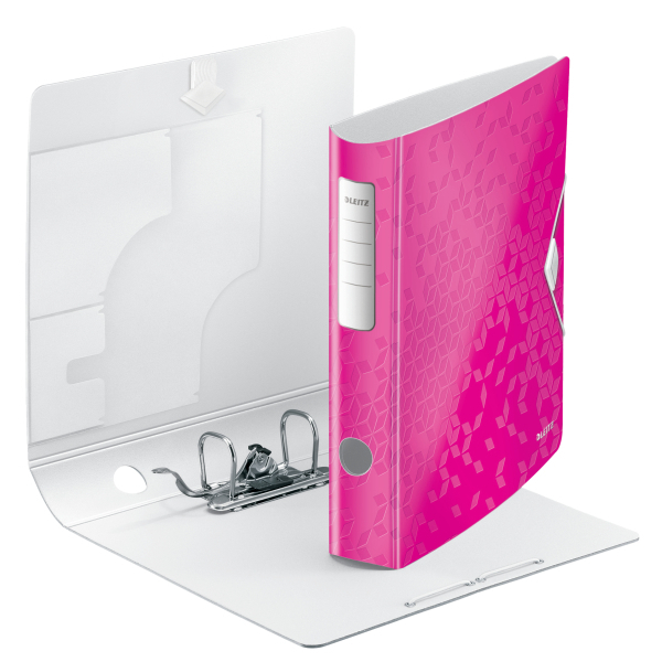 Biblioraft Leitz Active WOW 180°, A4, 50mm, polyfoam, roz metalizat [2]