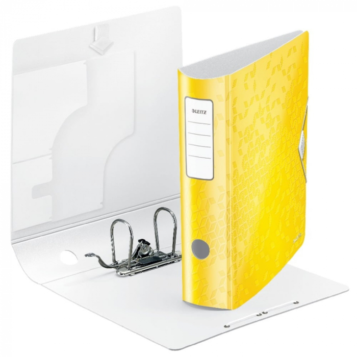 Biblioraft Leitz Active WOW 180°, A4, 75mm, polyfoam, roz metalizat [2]