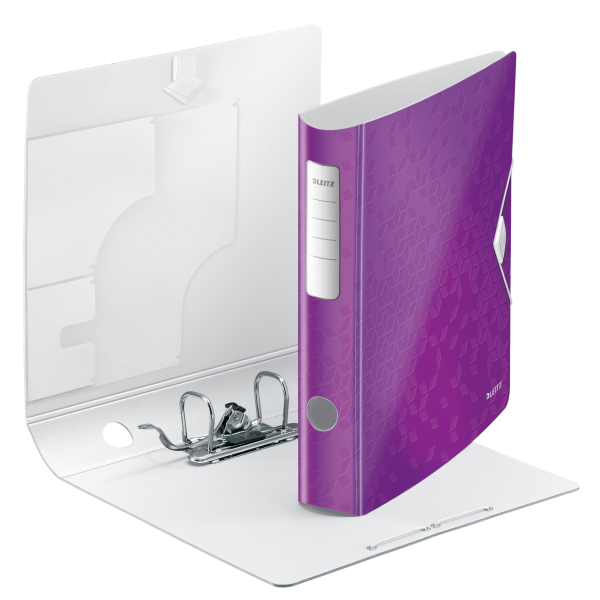 Biblioraft Leitz Active WOW 180°, A4, 75mm, polyfoam, roz metalizat [2]