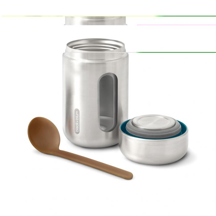 Termos alimentar Black+Blum, 400ml, cu capac inox si lingura eco [6]