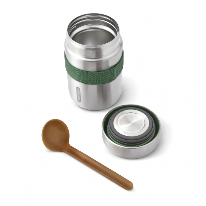 Termos alimentar Black+Blum, 400ml, cu capac inox si lingura eco [3]