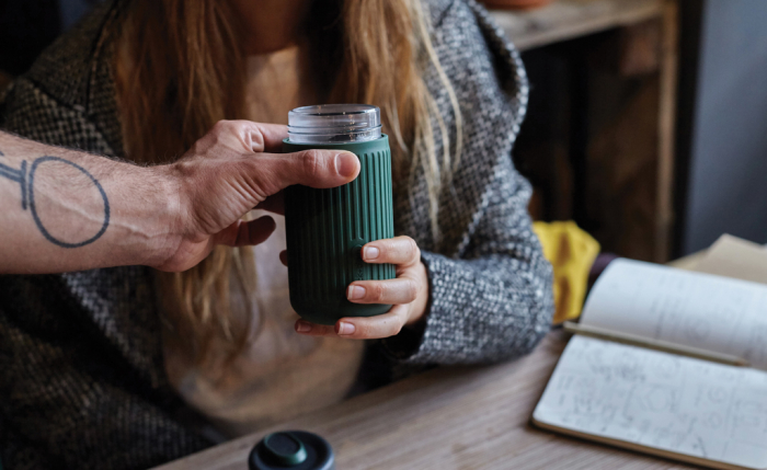 Pahar de calatorie din sticla 340ML Black+Blum [11]