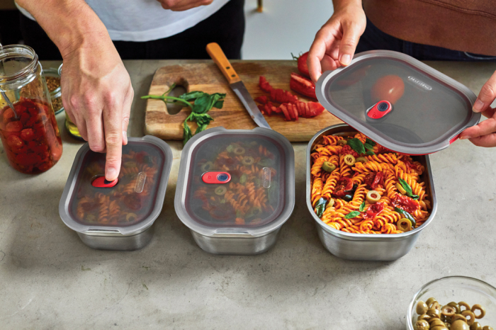 Set 3 caserole Black+Blum Mealprep din inox  [17]