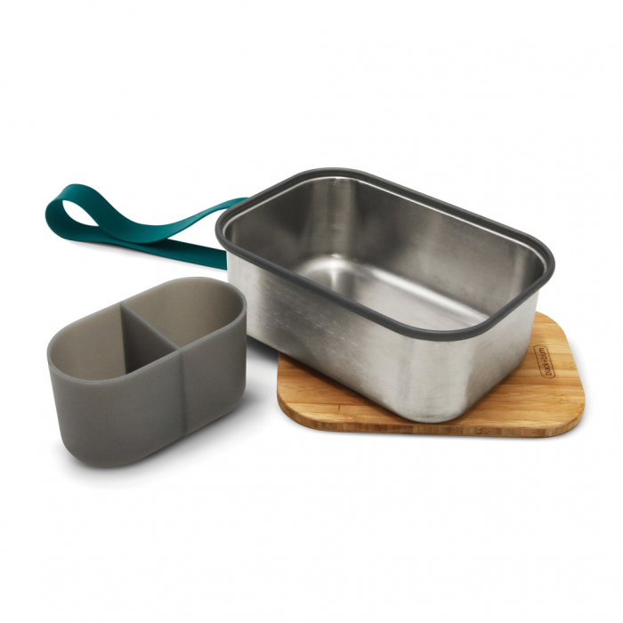 Caserola mare Black+Blum pentru sandwich din inox cu capac bambus [3]