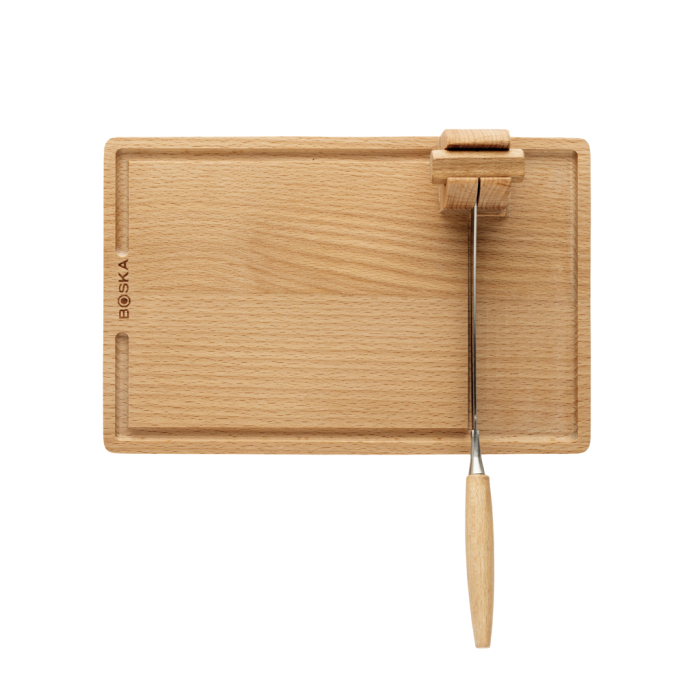 Platou servire branza cu cutit detasabil, BOSKA Cheese Cutter Lumberjack Amigo [4]