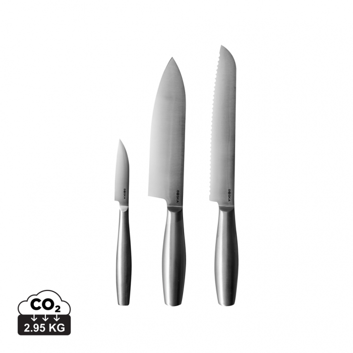 Set cutite bucatarie BOSKA Copenhagen, 3 piese inox, garantie pe viata [1]