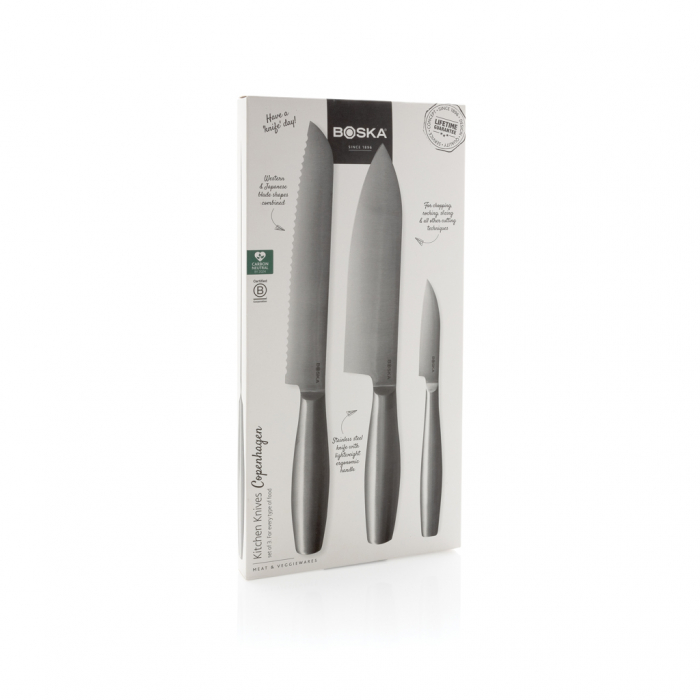 Set cutite bucatarie BOSKA Copenhagen, 3 piese inox, garantie pe viata [8]
