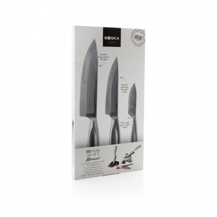 Set cutite bucatarie BOSKA Monaco+ 3 piese, inox premium, garantie pe viata [6]