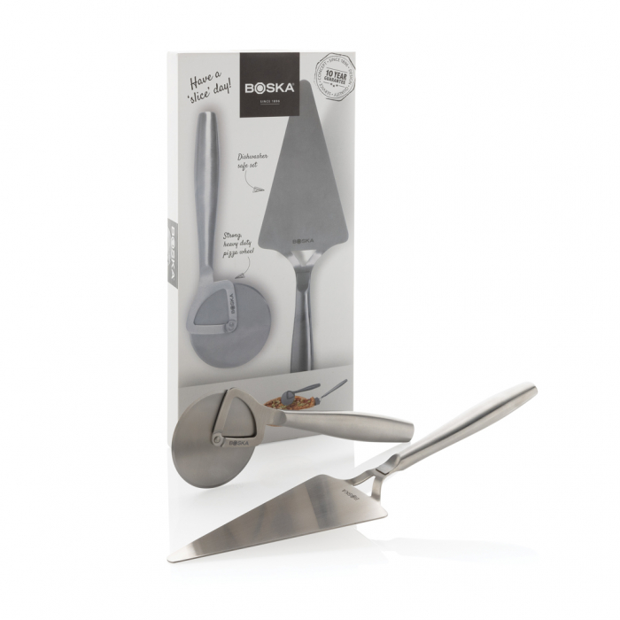 Set pizza BOSKA Copenhagen, inox premium, rotita si palet, garantie pe viata [6]
