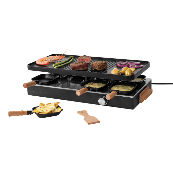Raclette BOSKA Gourmet Party pentru 8 persoane, grill reversibil, EU Type F [1]