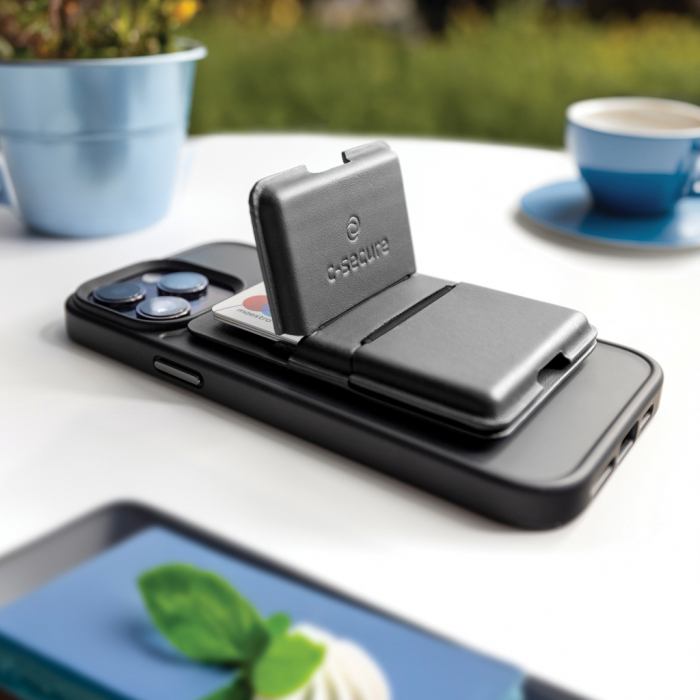 Portofel magnetic pentru telefon C-Secure MagSafe, protectie RFID, suport stand [11]