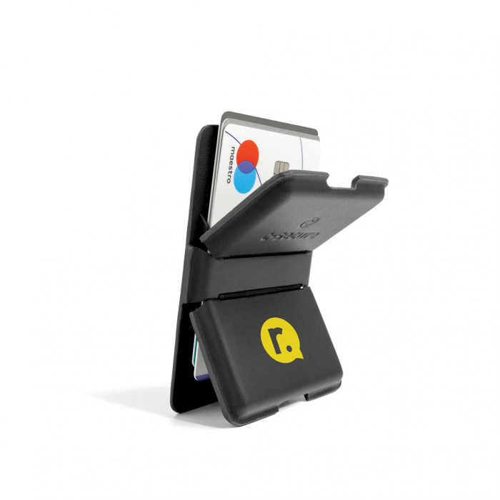 Portofel magnetic pentru telefon C-Secure MagSafe, protectie RFID, suport stand [9]