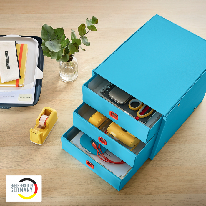 Cabinet cu sertare Leitz Cosy Click & Store, 3 sertare, carton laminat, A4 [4]