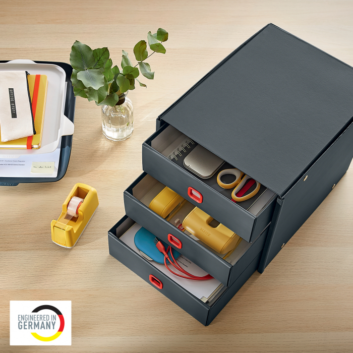 Cabinet cu sertare Leitz Cosy Click & Store, 3 sertare, carton laminat, A4 [4]