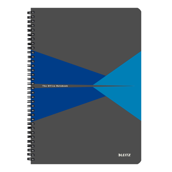Caiet cu spira A4 Leitz Office carton dictando albastru [4]