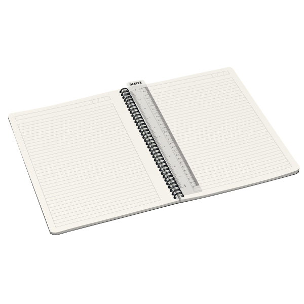Caiet cu spira A4 Leitz Office dictando gri [2]