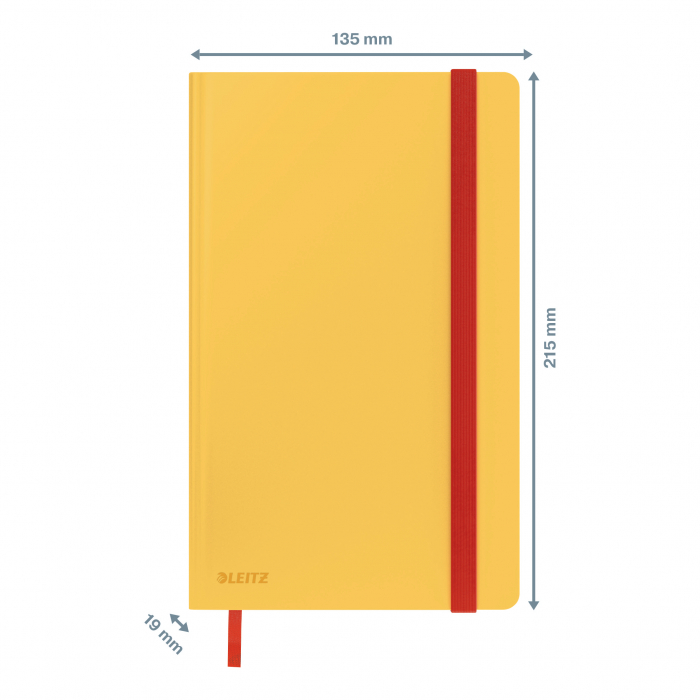 Caiet de birou Leitz Cosy, carton laminat, coperta dura, A5, 80 coli, matematica [2]