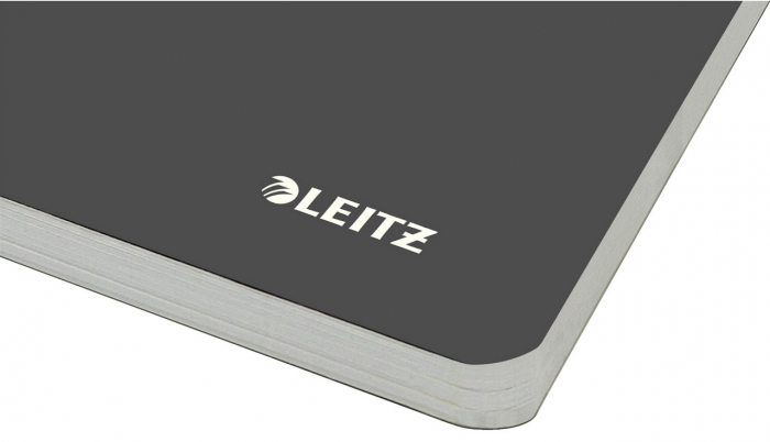 Caiet de birou Leitz Office, carton laminat, certificare FSC, reciclabil, A5, 90 coli, cu spira, matematica [8]