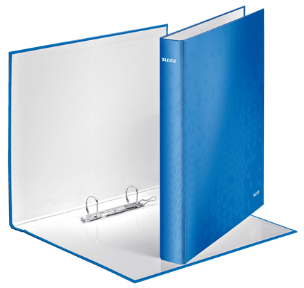 Caiet mecanic A4 cu 2 inele 25mm Leitz WOW albastru [2]