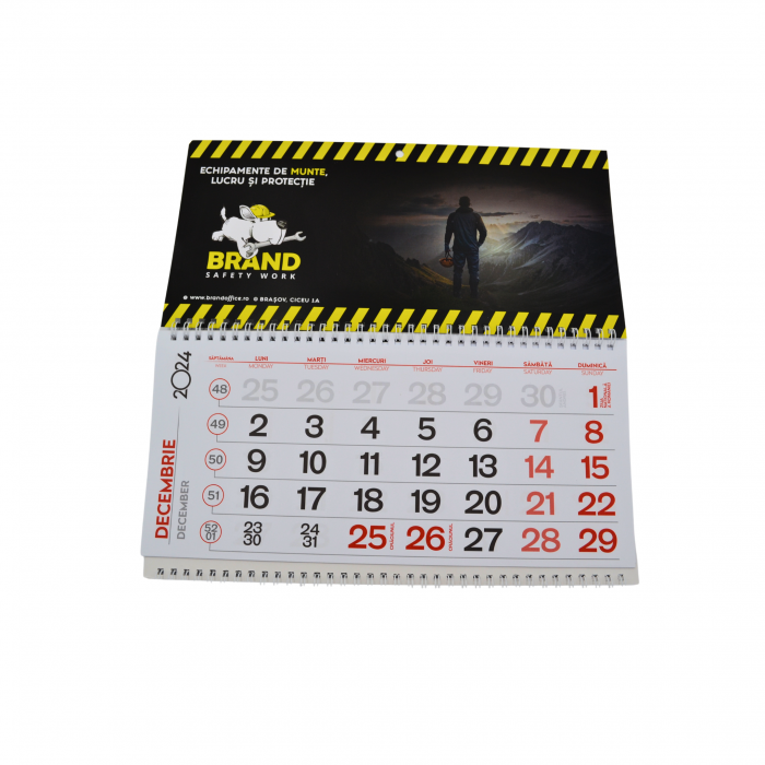Calendar perete Triptic pliat [3]