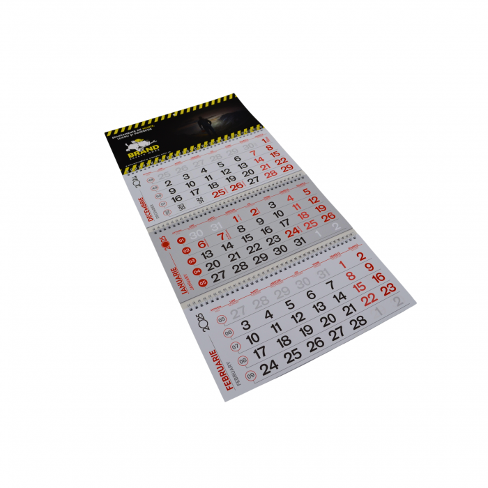 Calendar perete Triptic pliat [4]