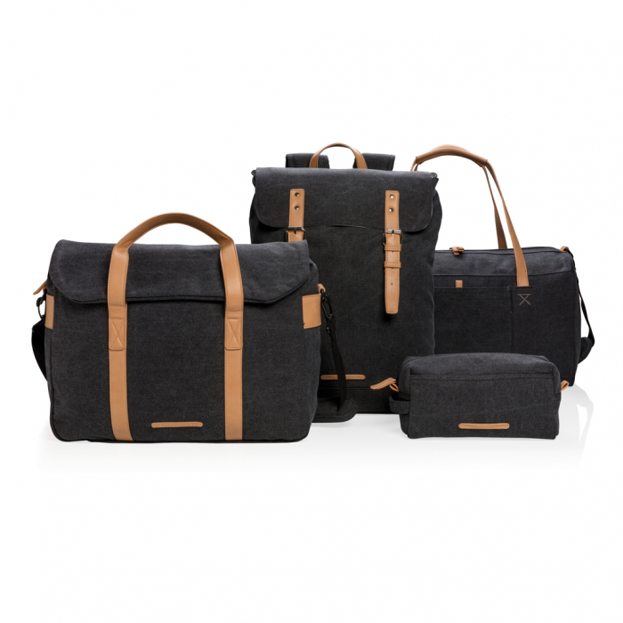 Rucsac Laptop Canvas 15.6”, 19L, fara PVC [8]