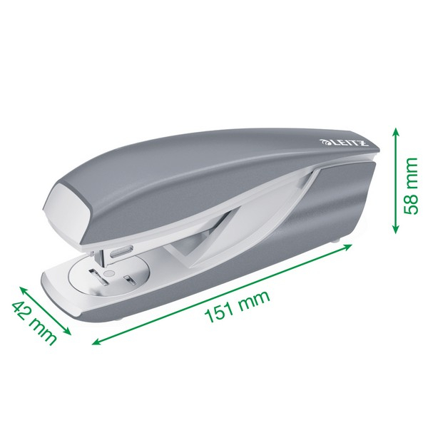 Capsator 24/6 Leitz Wow 5502, 30coli alb perla, cutie [11]