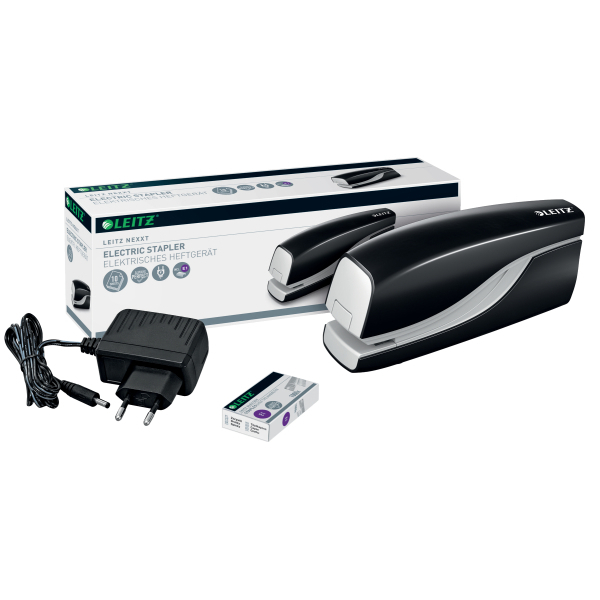 Capsator electric Leitz 55320, 10coli, negru [4]