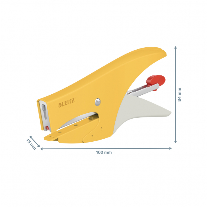 Capsator metalic Leitz Cosy 5645, tip cleste, 15 coli, 1000 capse P2 incluse [3]
