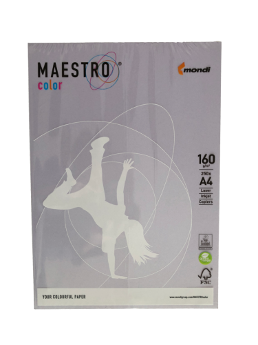 Carton A4 Maestro 160g 250coli/top galben pal [2]