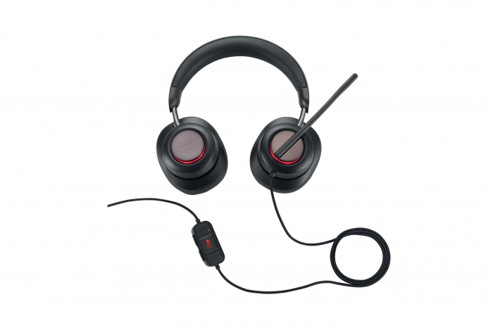 Casti Kensington H2000, reglabile, microfon cu anulare sunet inclus, conexiune cablu USB-C, negru [2]