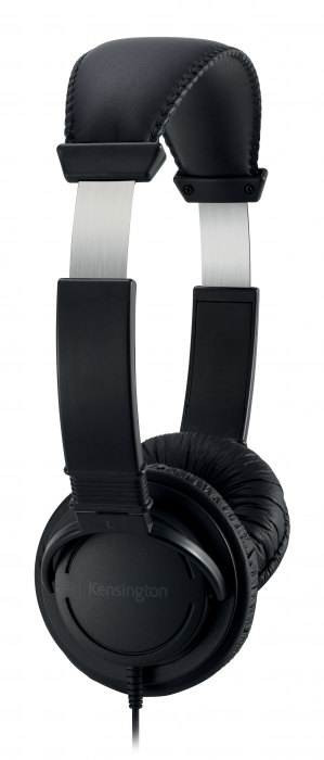 Casti Kensington, reglabile, microfon cu anulare sunet inclus, conexiune cablu USB-C 1.8 m, negru [5]