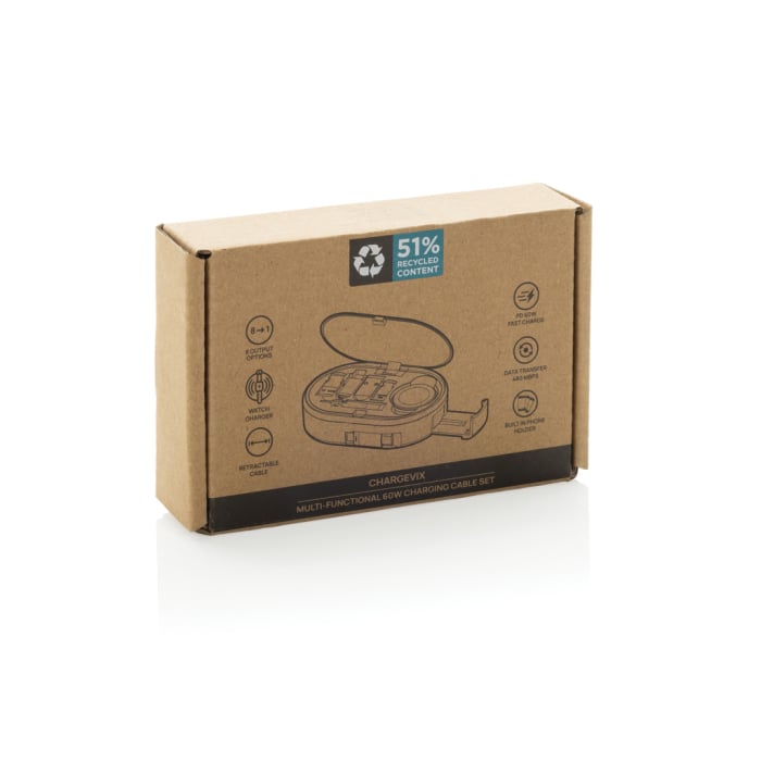 Set incarcare Chargevix RCS 60W | Cablu retractabil multifunctional [13]