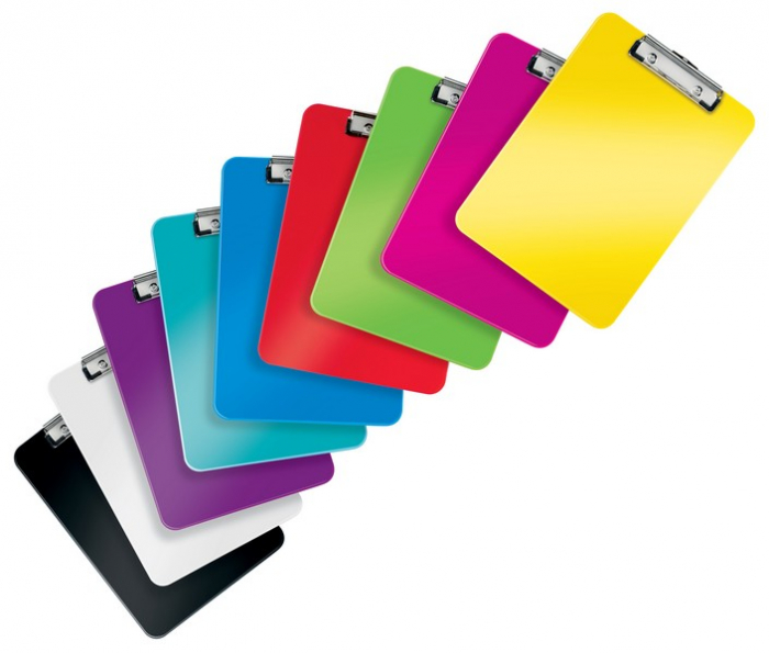 Clipboard simplu Leitz WOW mov metalizat [5]